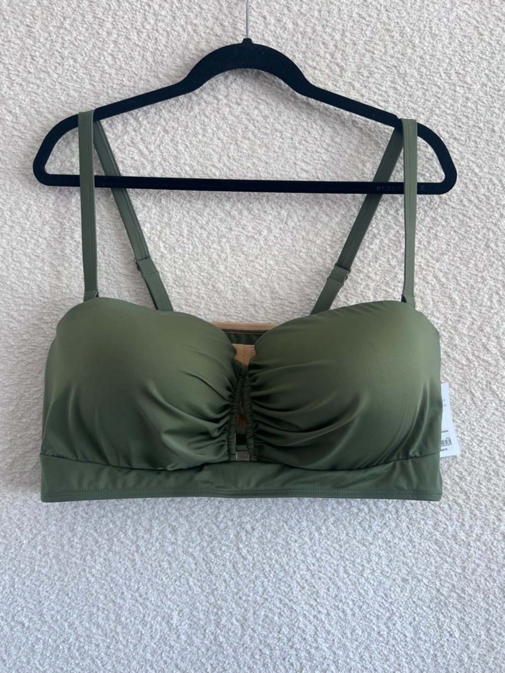 Cacique Lane Bryant NWT Women’s Plus Size Swim Bikini Top Bandeau Size 44DDD